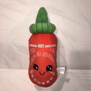 Sriracha Hot Chili Sauce Plush 18" Bottle Stuffed Kawaii Mad Engine